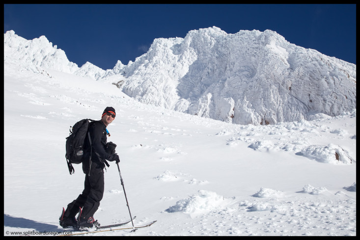 Skinning below the Steel Cliffs