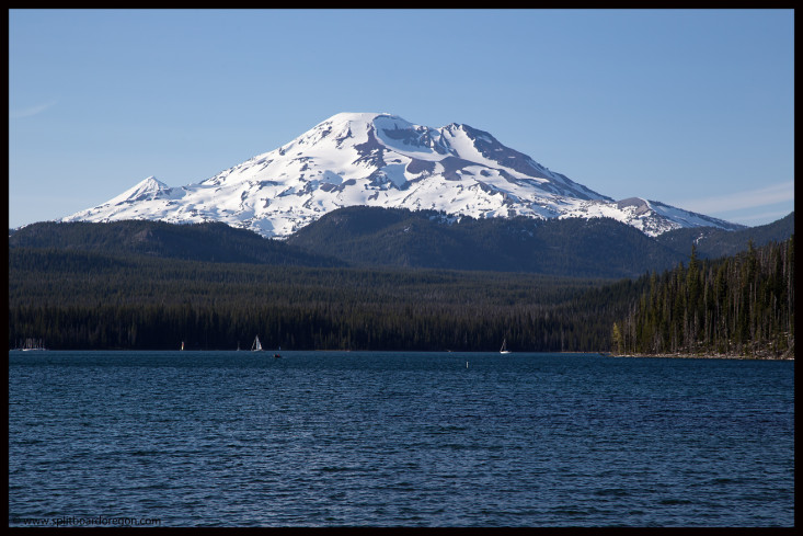 South Sister from Elk Lake