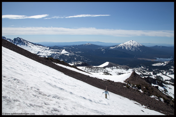 The view east to Mt Bachelor