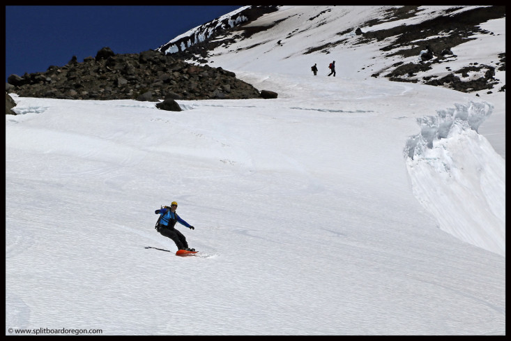 Riding the Clark Glacier