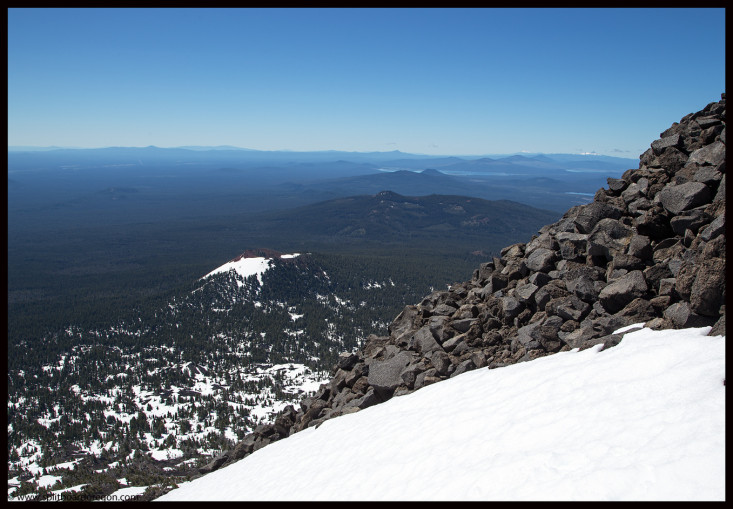 Looking south from the top