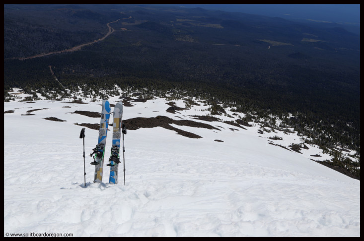 Looking out from the summit