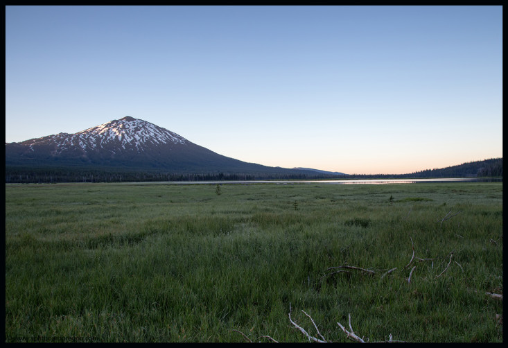 Mt Bachelor from Sparks Lake