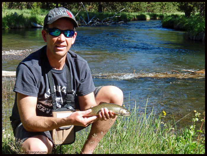 Andy with a nice Brookie