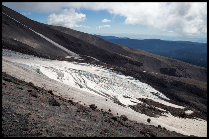 The lower White River Glacier