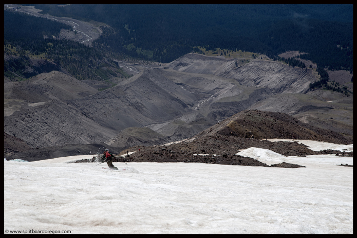 Tele turns on the White River Snowfield