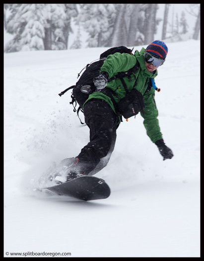 Surfing the pow