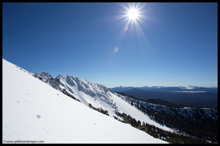 Looking across the southwest bowl