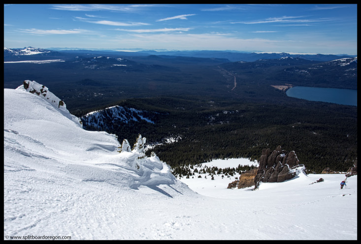 Looking south from the base of the summit pinnacle