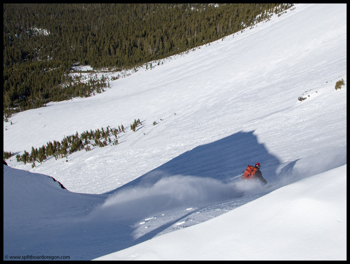 Pow turns in the northwest bowl