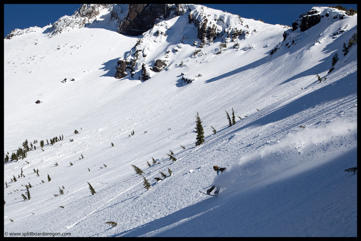 Destry ripping the pow