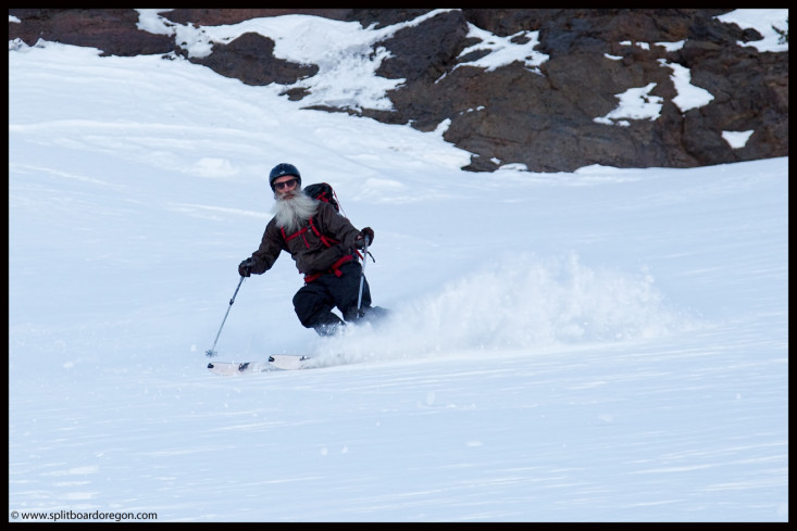 John finding some soft snow