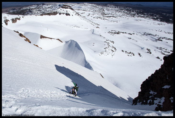 Brian climbing the ramp