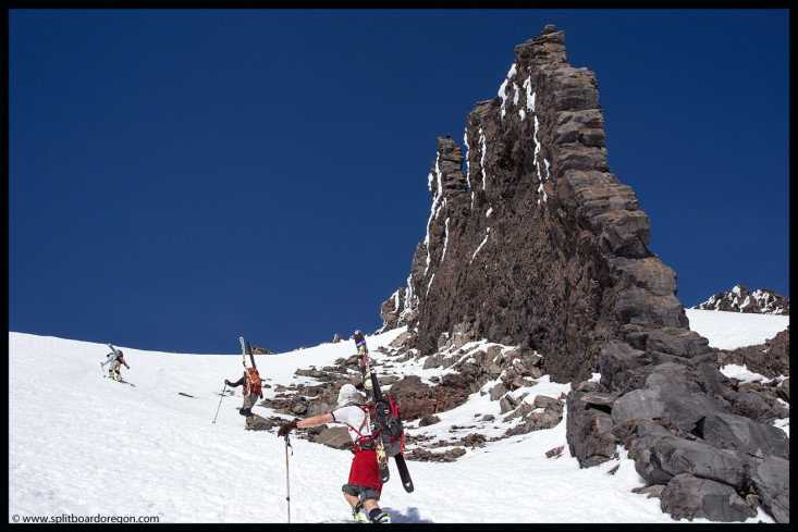 Hiking below the Fin