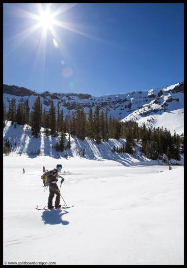 Touring across Little Three Creeks Lk