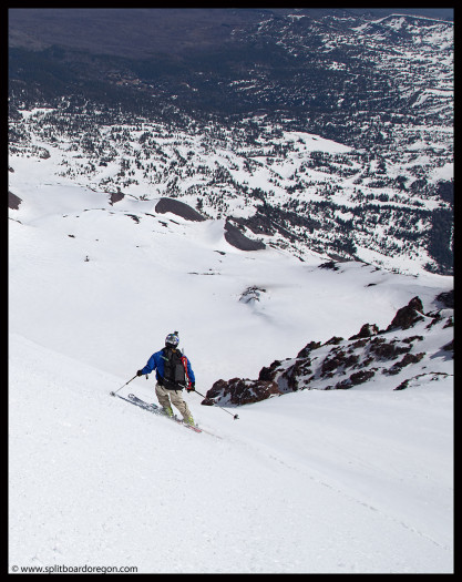 Joe dropping into the chute