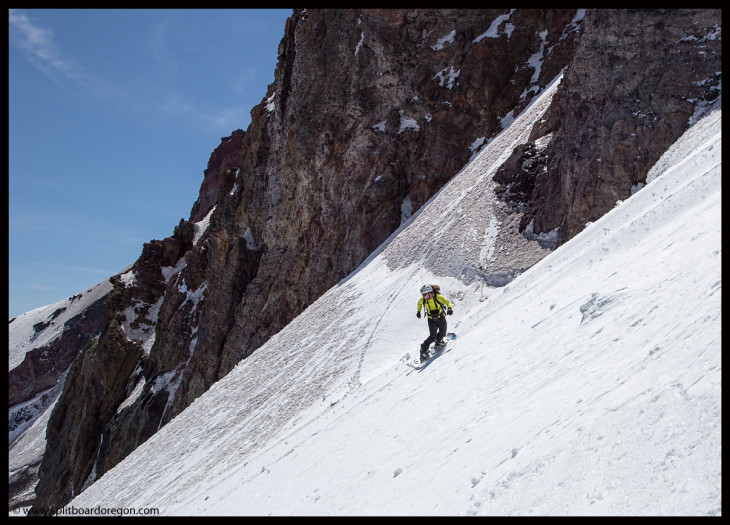 Riding over the 'schrund