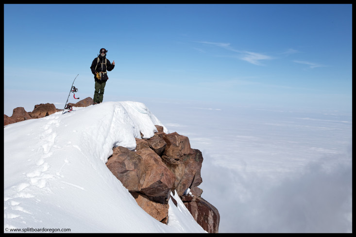 Morgan above the clouds