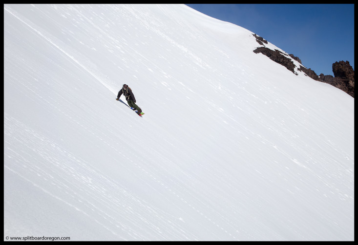 Riding McLoughlin's northeast bowl