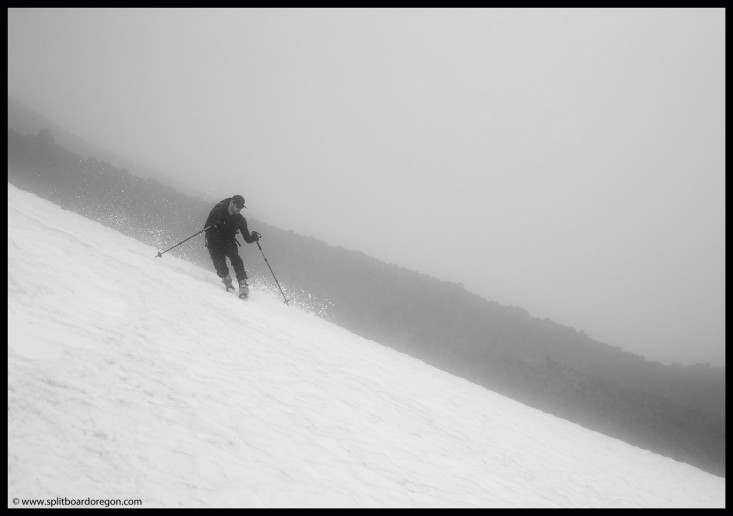 Todd skiing the lower Cirque Bowl