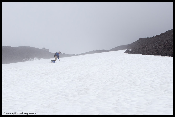 July turns below the rope tow