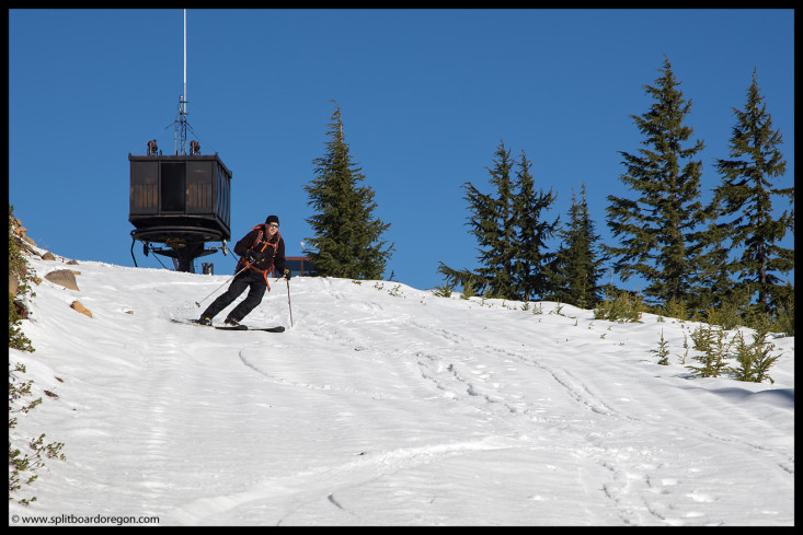 Dan skiing